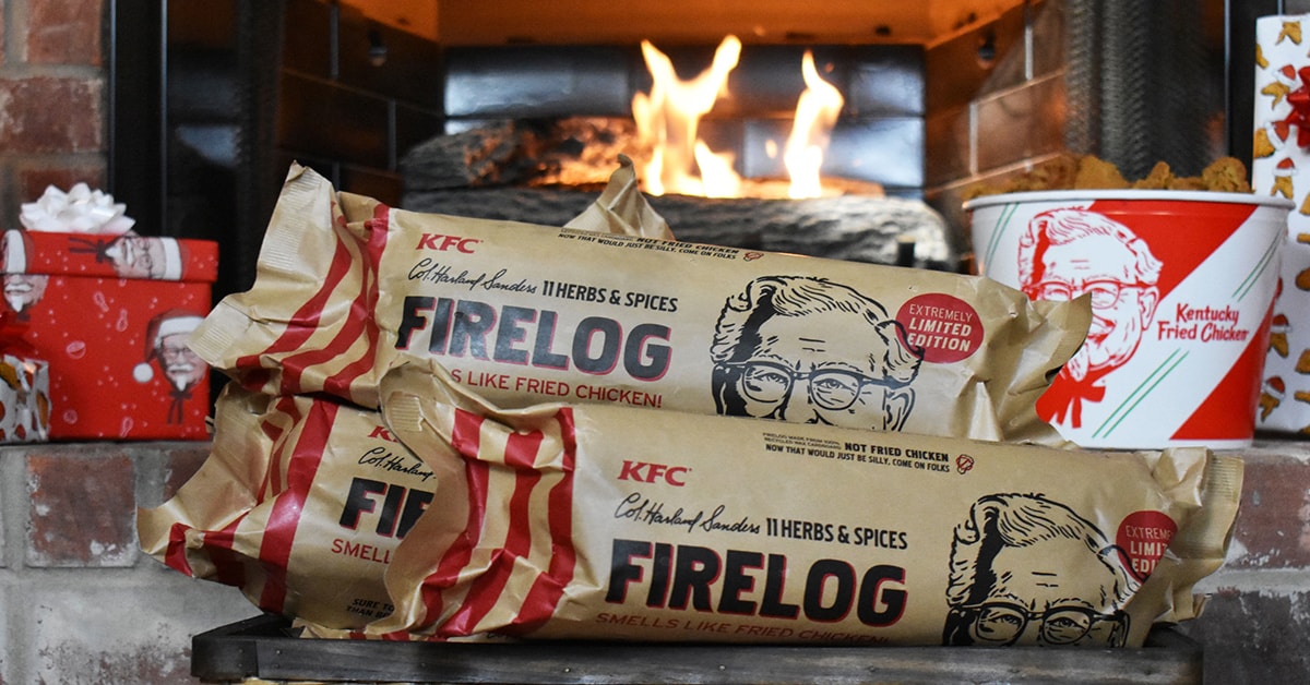 KFC Firelog spreads Christmas cheer with KFC’s 11 herbs and spices firelog
