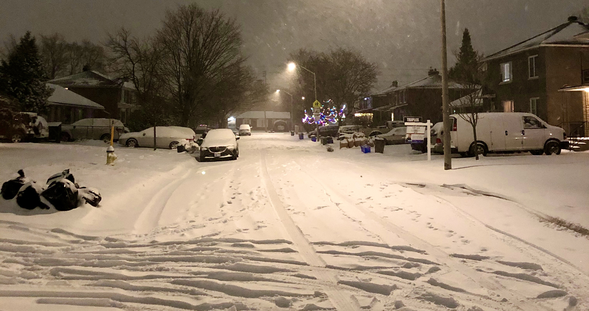 Winter weather parking ban