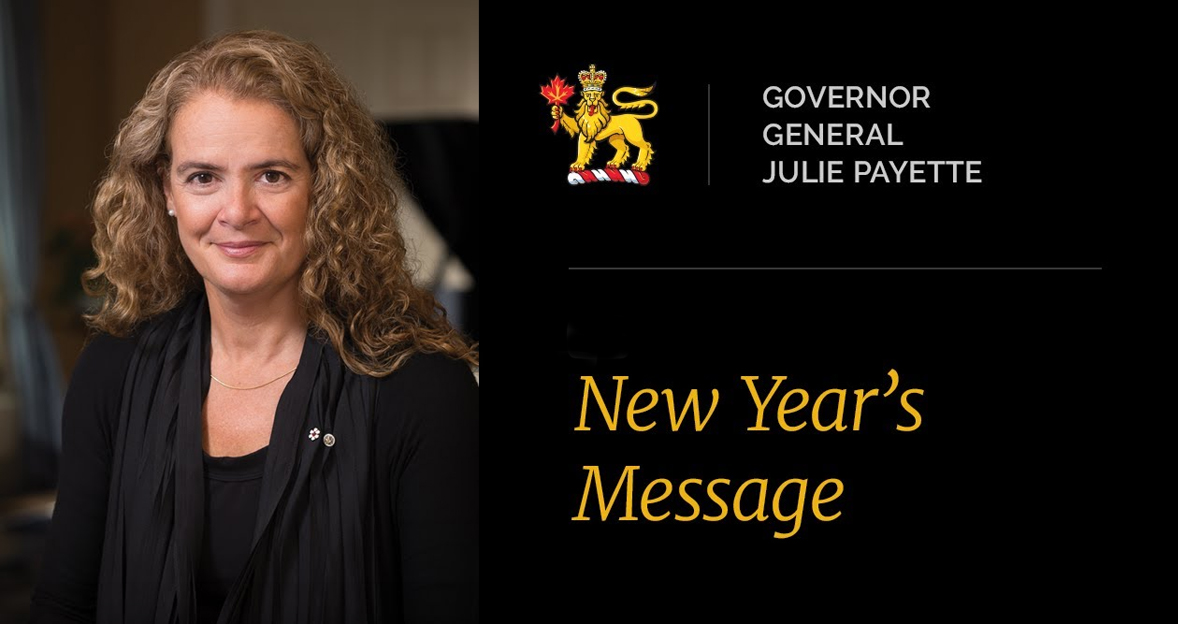 Happy New Year Canada: 2021 New Year’s Message from the Governor General