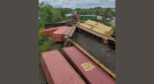 Two trains collide in Prescott Ontario