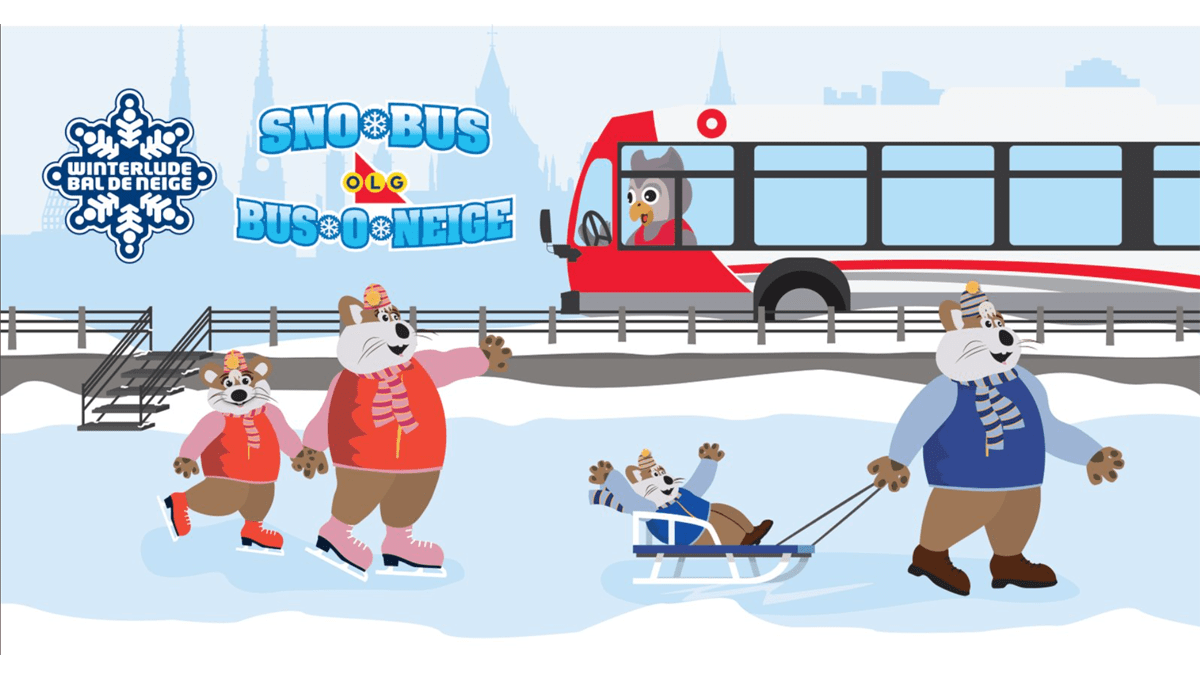 Ride the OC Transpo and STO OLG Sno-Bus to Winterlude for FREE!