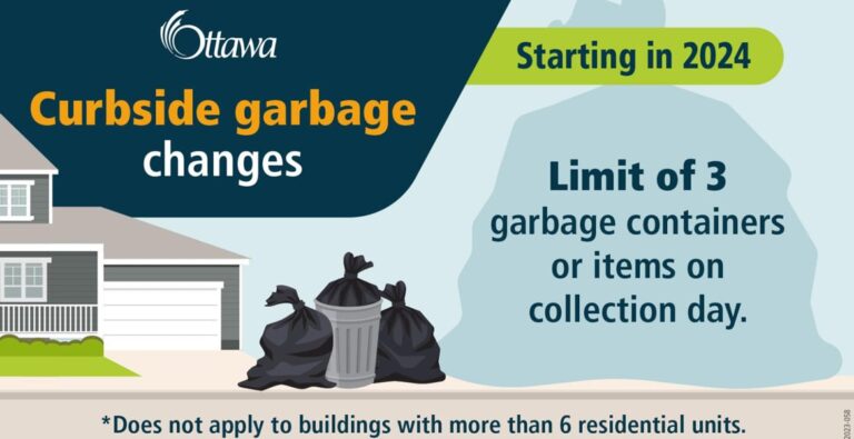 City of Ottawa is going to impose a 3 item garbage limit