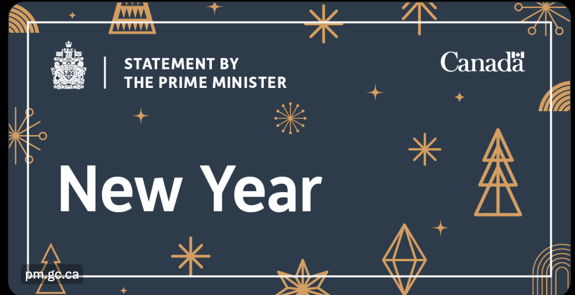 Trudeau's New Year's message