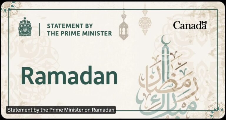 Statement by PM Justin Trudeau on Ramadan
