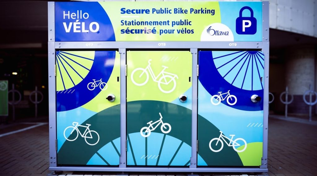 Attention Ottawa cyclists: Secure Bike Parking Lockers are now available 3 locations
