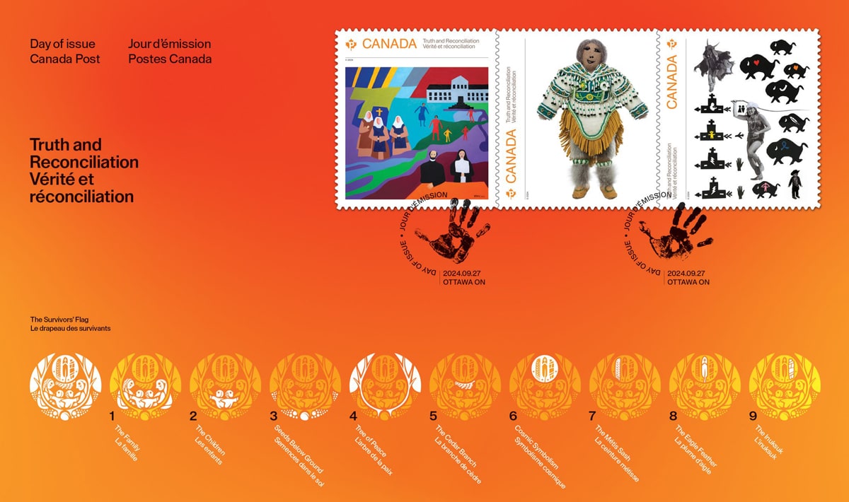 New stamps feature artwork reflecting the history and legacy of residential schools