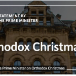 Statement by Prime Minister on Orthodox Christmas