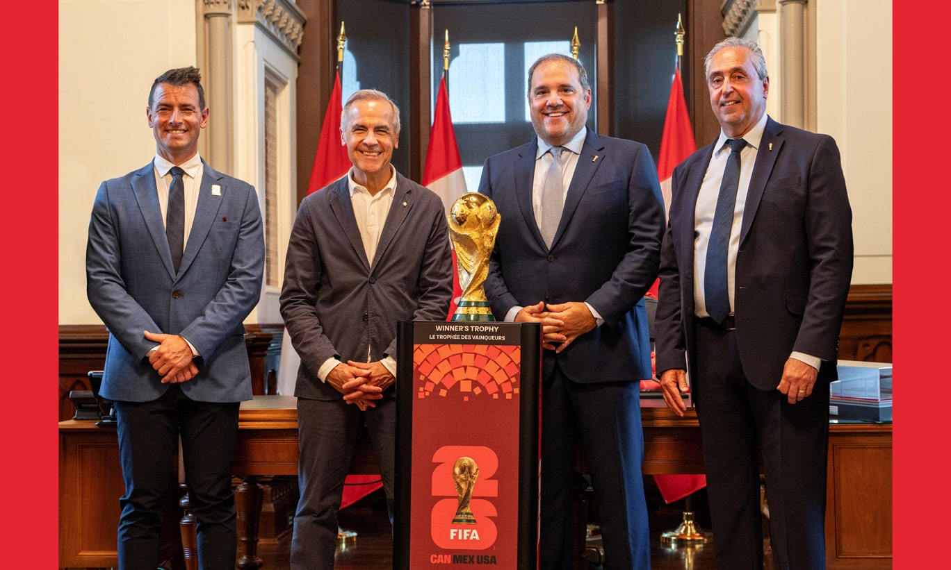 FIFA World Cup™ Winner’s Trophy joins Prime Minister Mark Carney in Ottawa for Canada Day