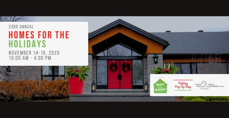 Homes for the holidays Ottawa popup