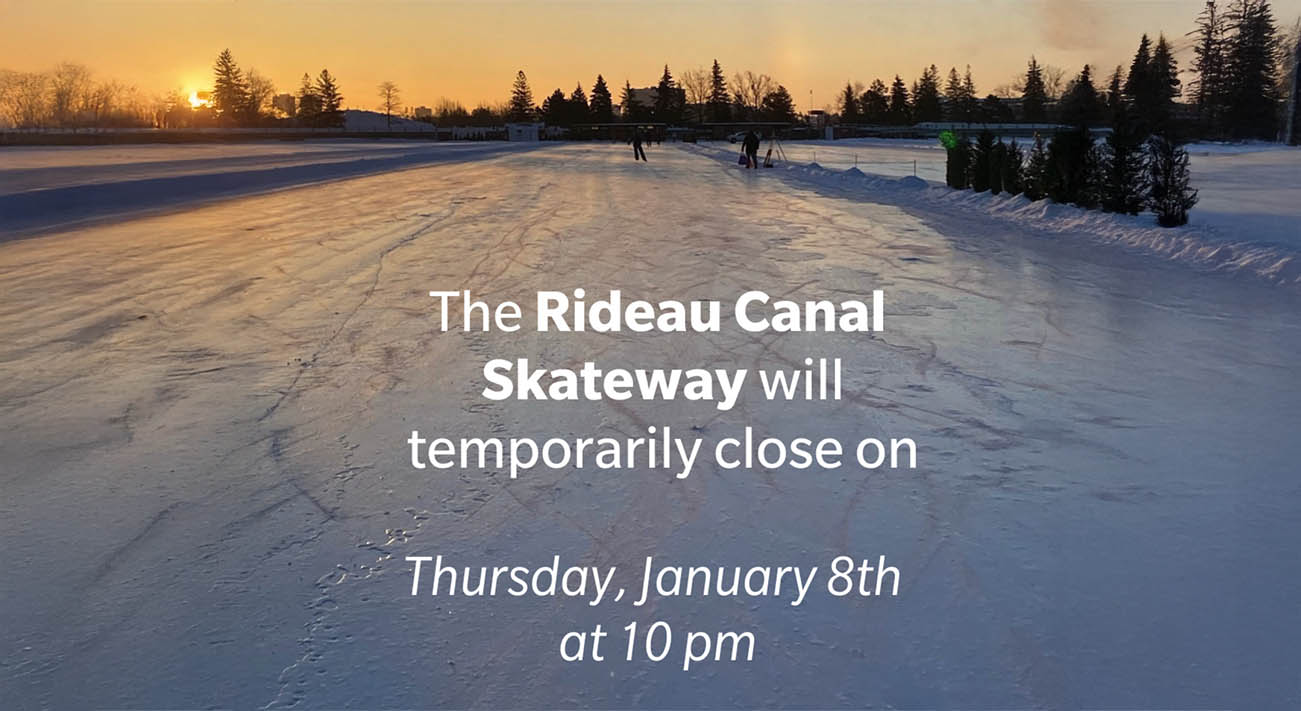 Rideau Canal Skateway Closes for Now Due to Warmer Forecast