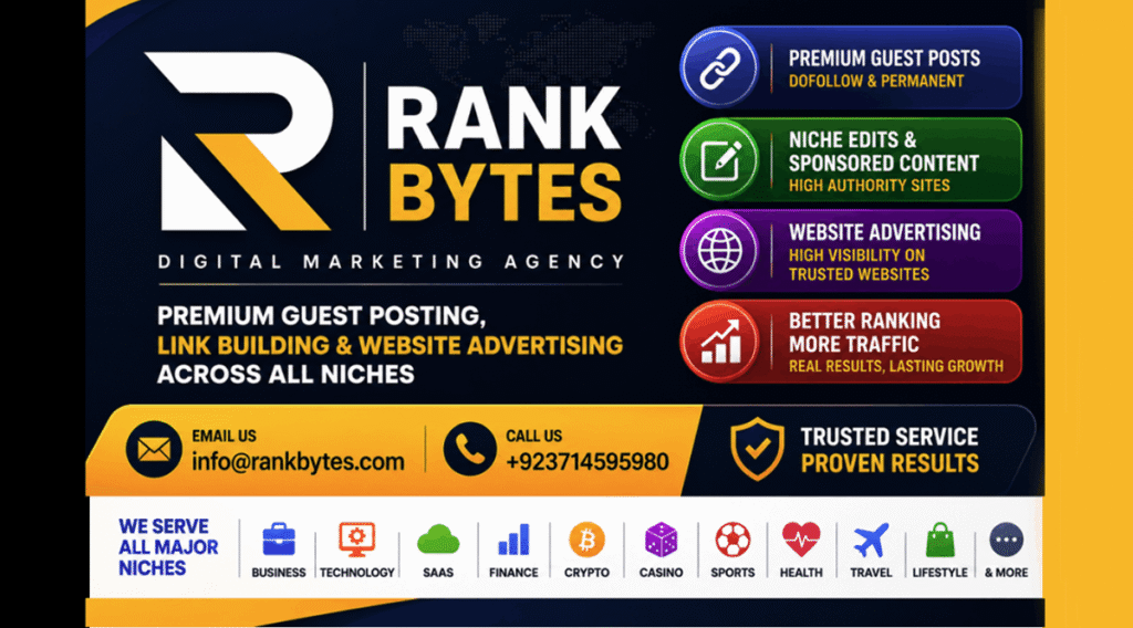 Rank Bytes – Boost Website Rankings with Premium Guest Posting and Outreach Services