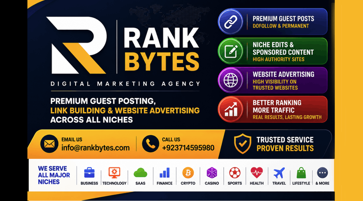 Rank Bytes – Boost Website Rankings with Premium Guest Posting and Outreach Services