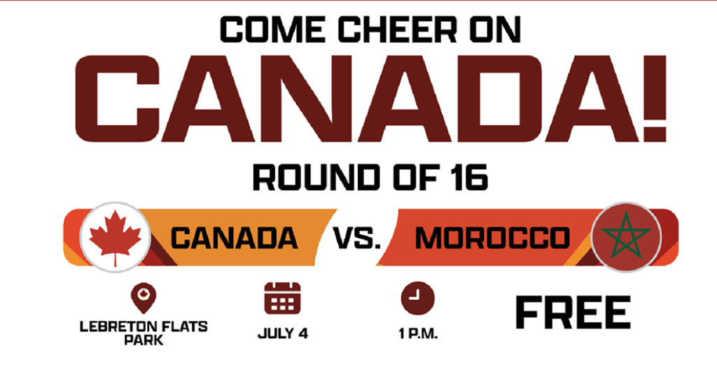 FREE Massive Canada vs Morocco Watch Party Happening at Ottawa Bluesfest Venue