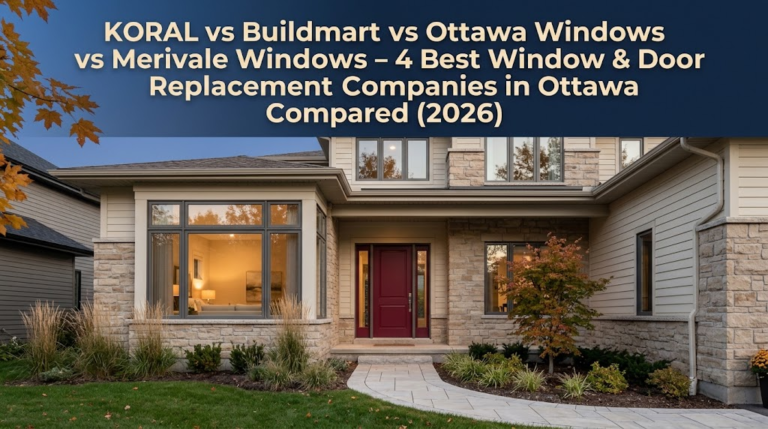 KORAL vs Buildmart vs Ottawa Windows vs Merivale Windows – 4 Best Window & Door Replacement Companies in Ottawa Compared (2026)