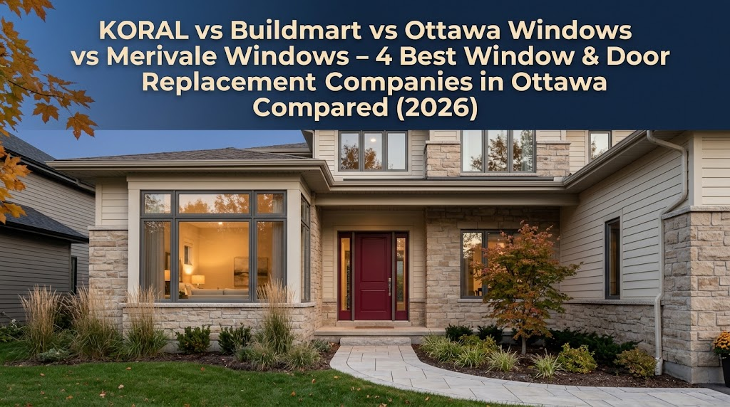 KORAL vs Buildmart vs Ottawa Windows vs Merivale Windows – 4 Best Window & Door Replacement Companies in Ottawa Compared (2026)