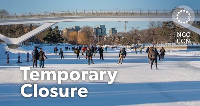 Rideau Canal Skateway closed
